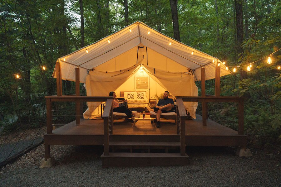 glamping at rustic acres rv resort